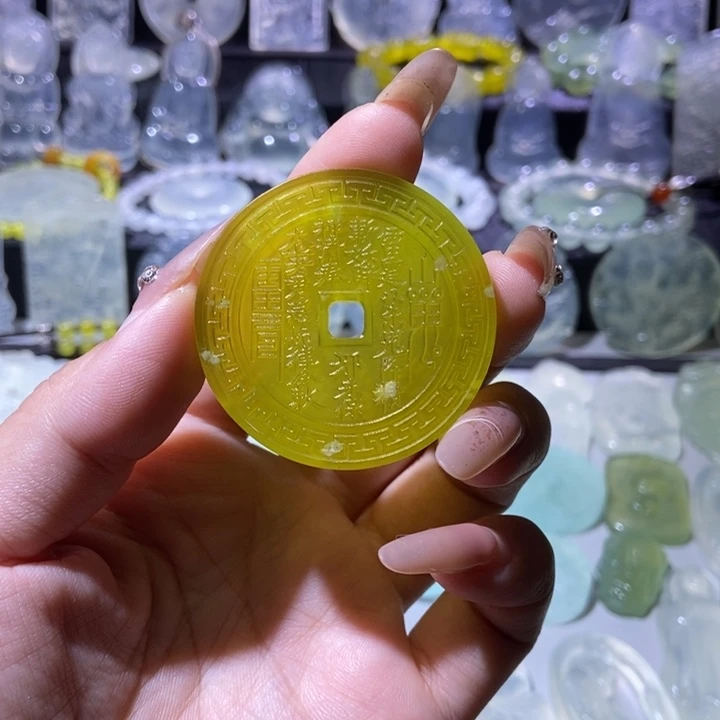 未镶嵌岫玉吊坠吊坠