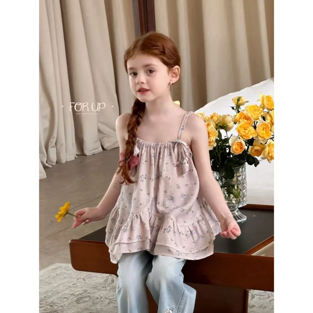 【现货】252-FU-85022多色[FOR UP]法式郁金香花朵荷叶上衣