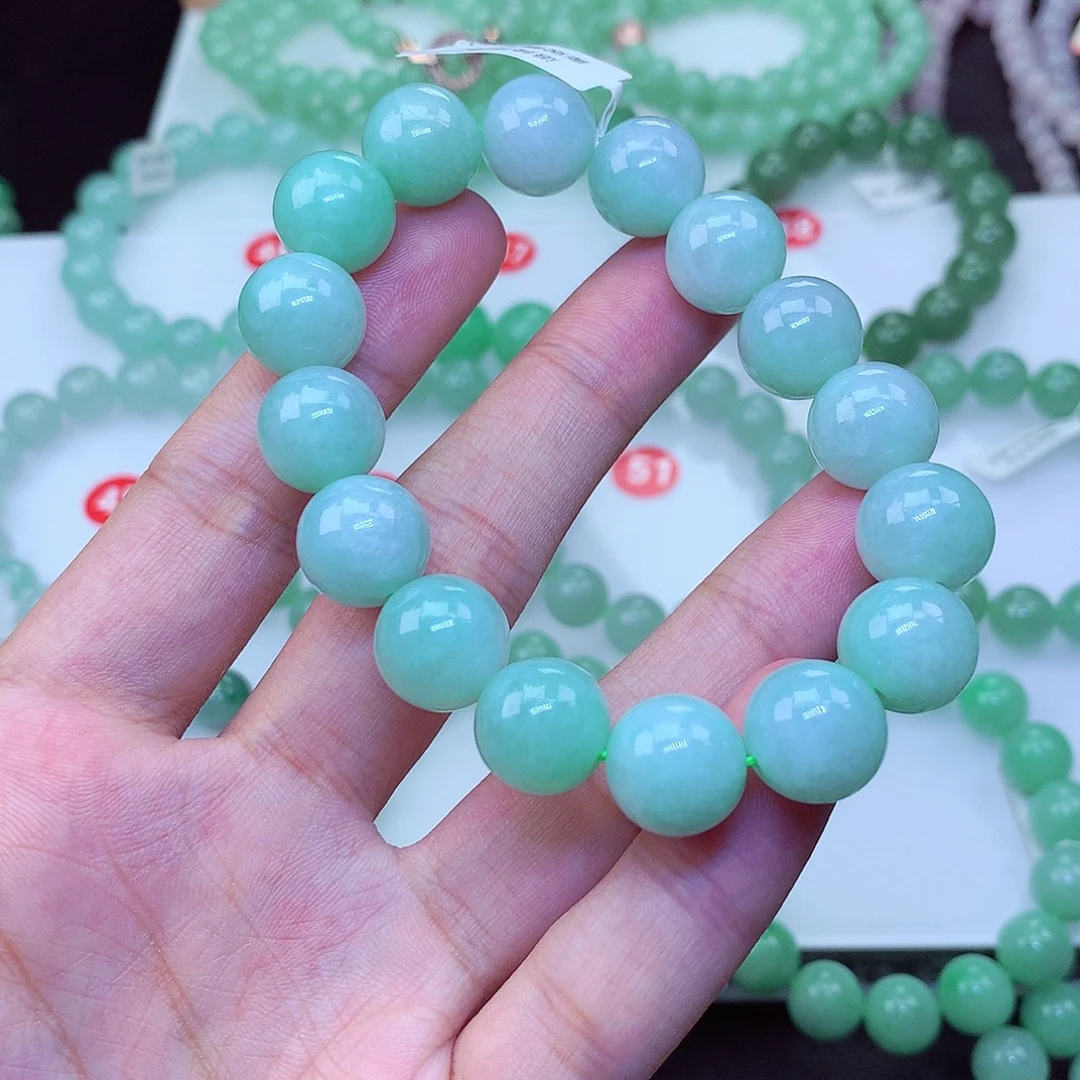 翡翠未镶嵌毛衣链卡13