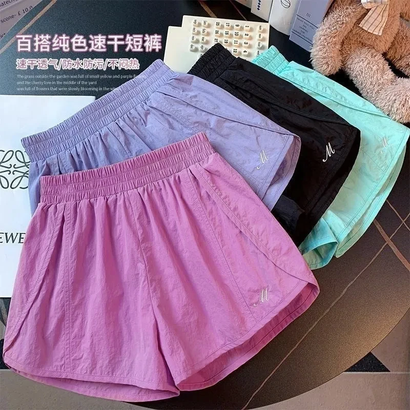 女童速干短裤夏季新款洋气百搭儿童休闲裤薄款中大童女宝运动裤子
