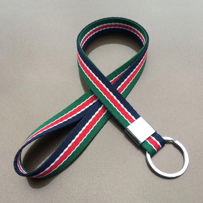 中小学生儿童老人防丢挂颈钥匙扣男女长版钥匙链织带布挂绳锁匙扣