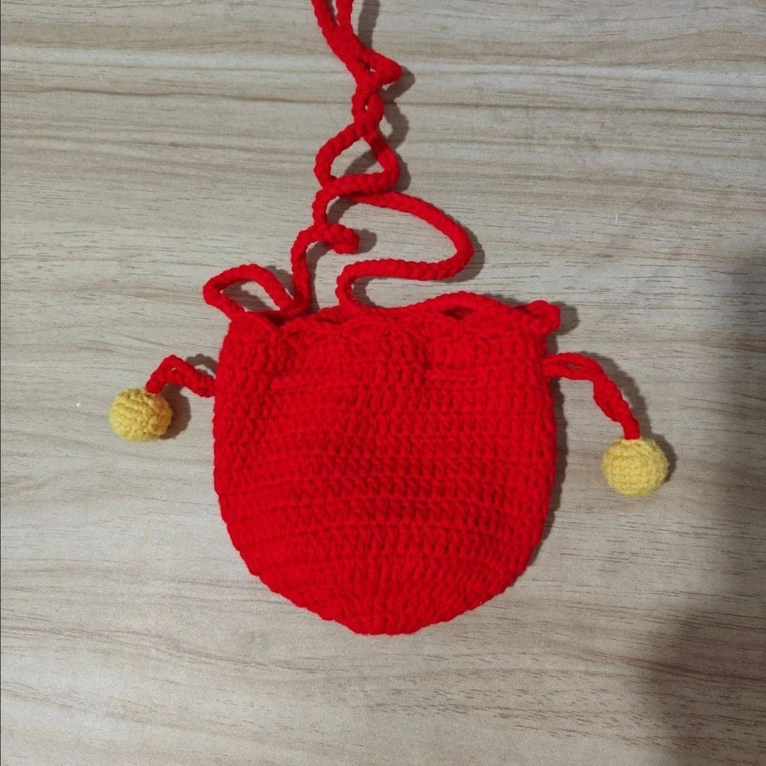 搭扣单根棕色小众单肩街头潮流女士零钱包斜挎包