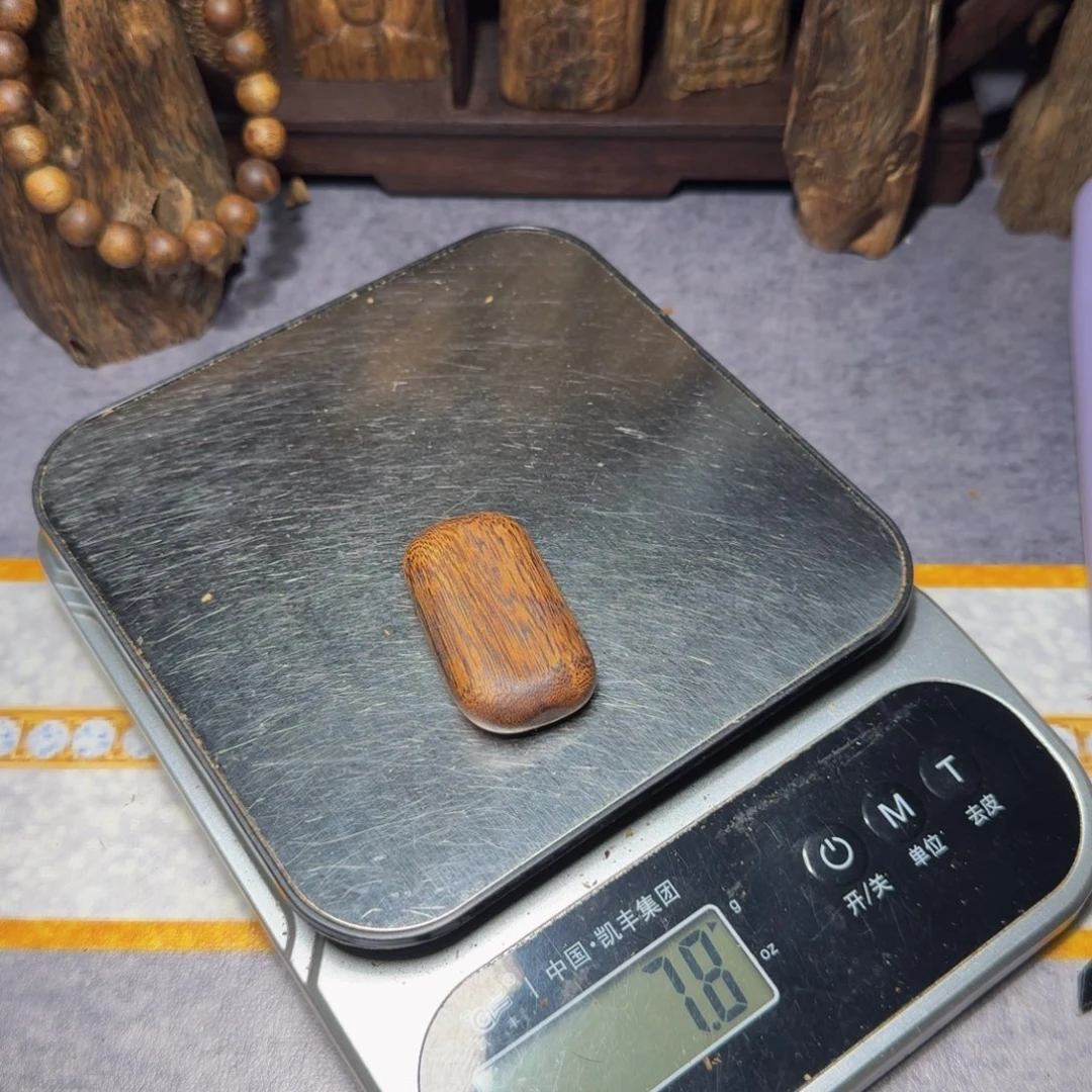 多***人木白棋随形素牌7.8克