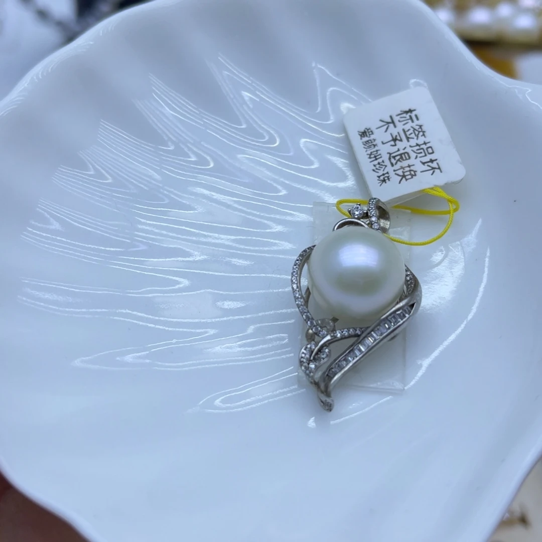 淡水珍珠颈饰银S925镶嵌