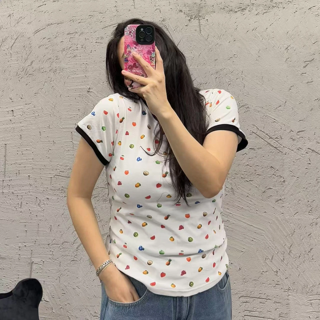 《大韩韩推荐》ios短袖大码女装显瘦修身百搭小清新T恤