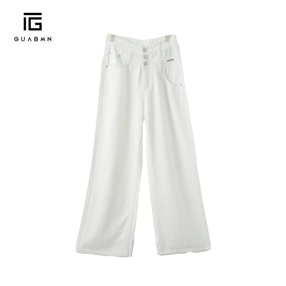GUABMN2025秋季新款休闲简约宽松直筒裤百搭阔腿裤夏日穿5326