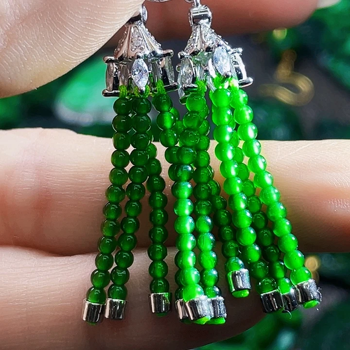 翡翠银S925镶嵌颈饰