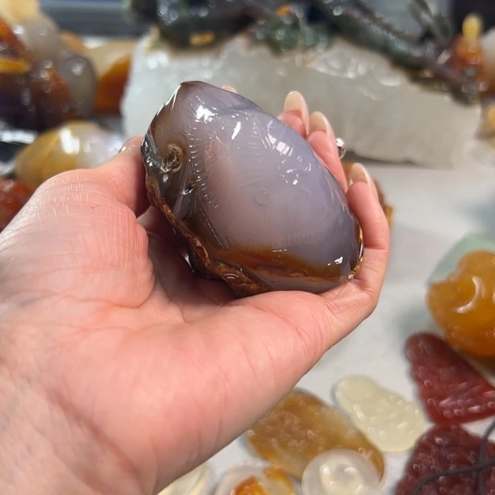 玛瑙/玉髓吊坠(不含链)未镶嵌