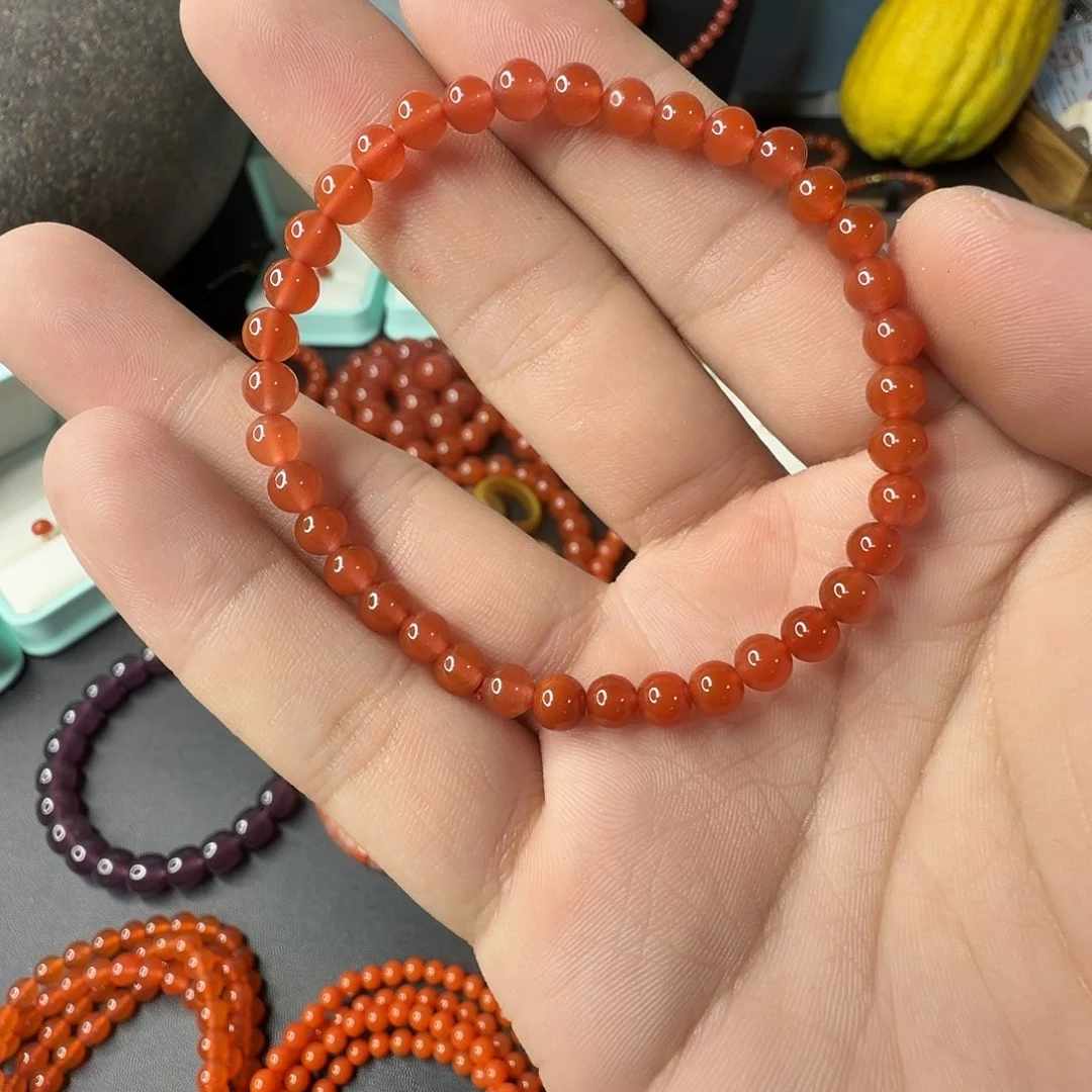 南红玛瑙未镶嵌单圈2卡5