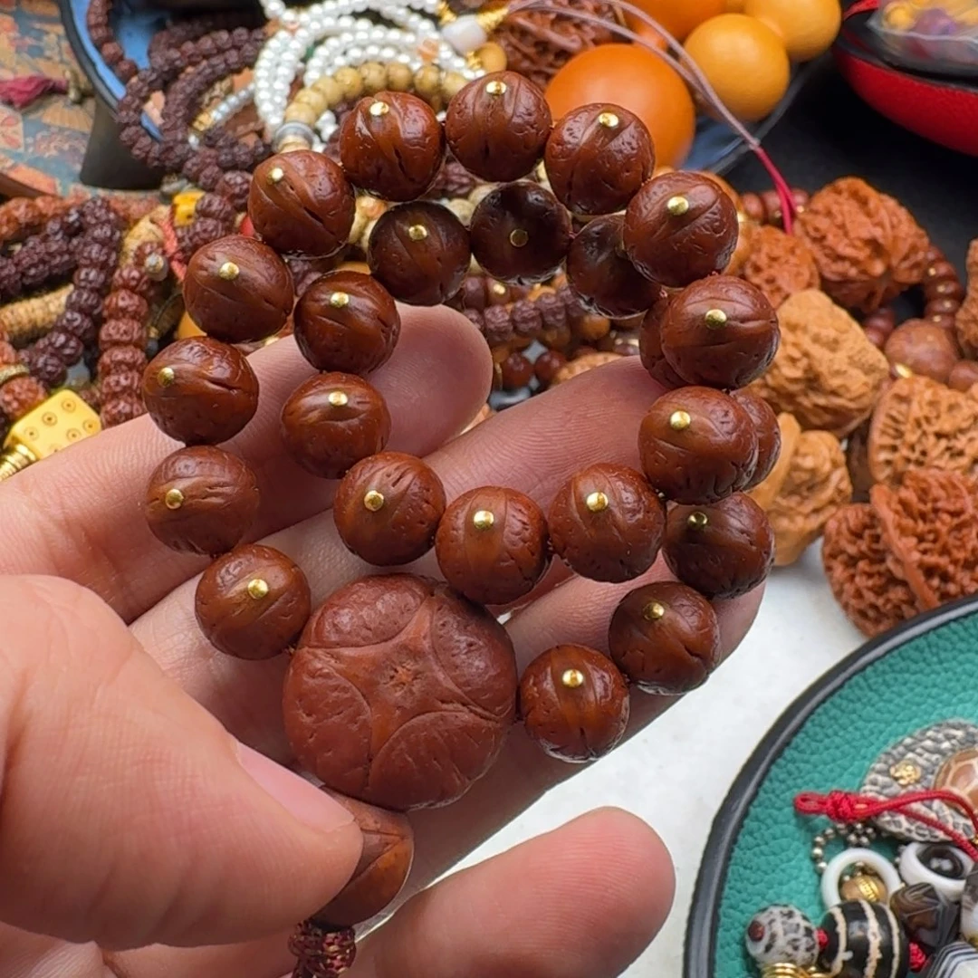 凤眼菩提吊坠手串