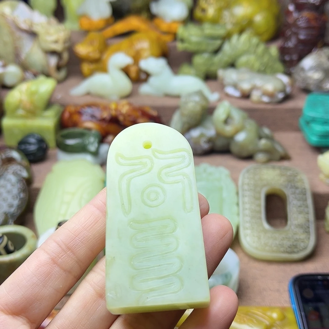 白玉菩提吊坠93。。