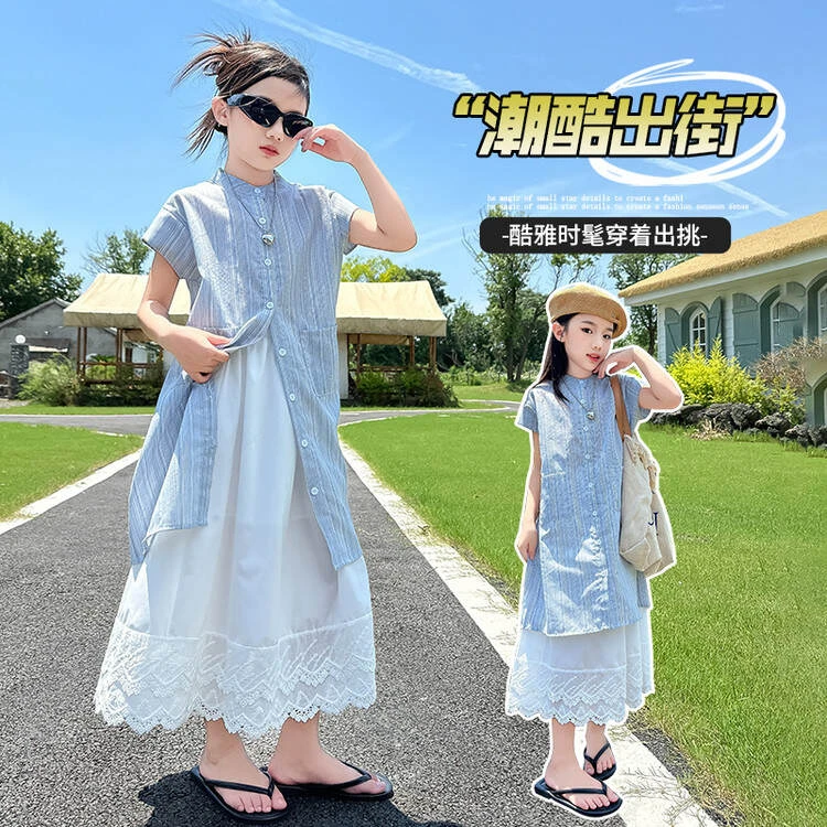 637衬衫裙子两件套装现货上架