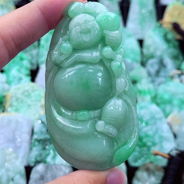 翡翠未镶嵌吊坠(不含链)