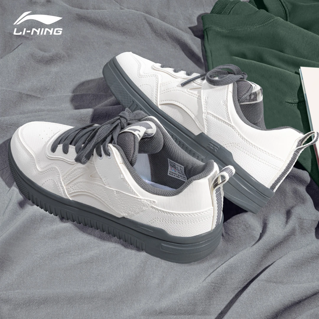 李宁青云男鞋板鞋时尚复古2025夏季低帮时尚潮流运动鞋轻便休闲鞋