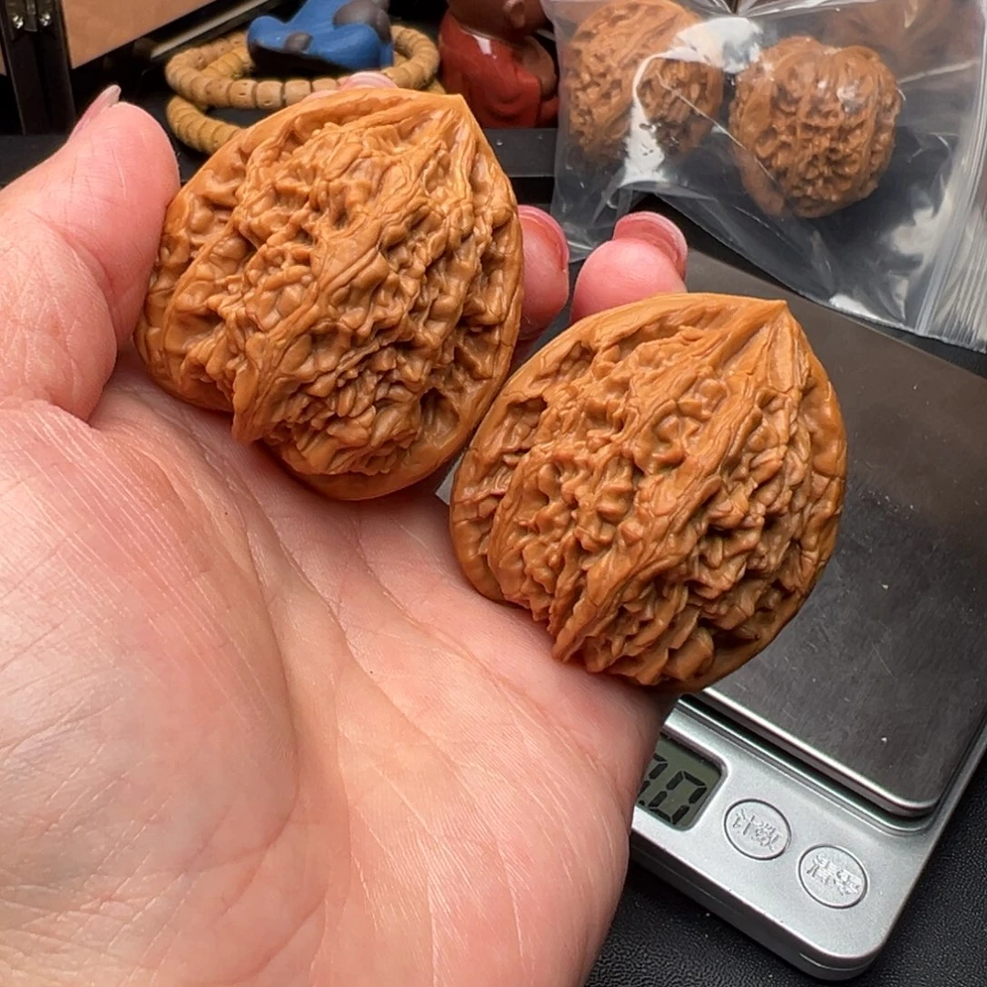 文玩核桃把件海*虎头王43