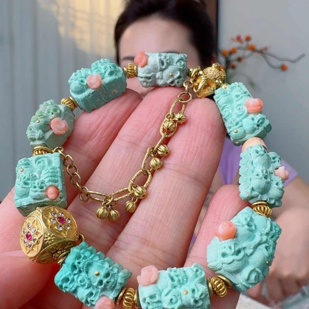 未镶嵌绿松石珠宝奇石