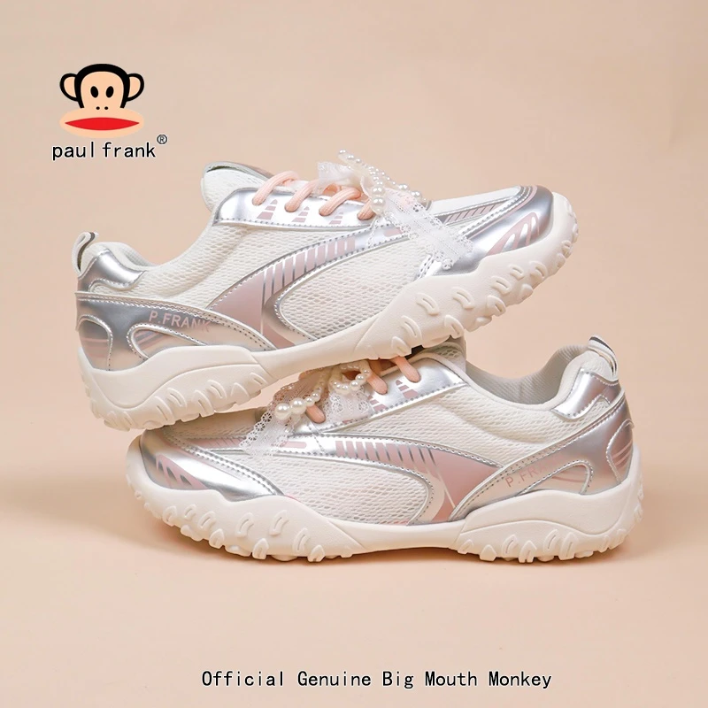 大嘴猴正品网面跳跳鞋2025夏天新款芭蕾鞋德训鞋休闲鞋运动鞋百搭