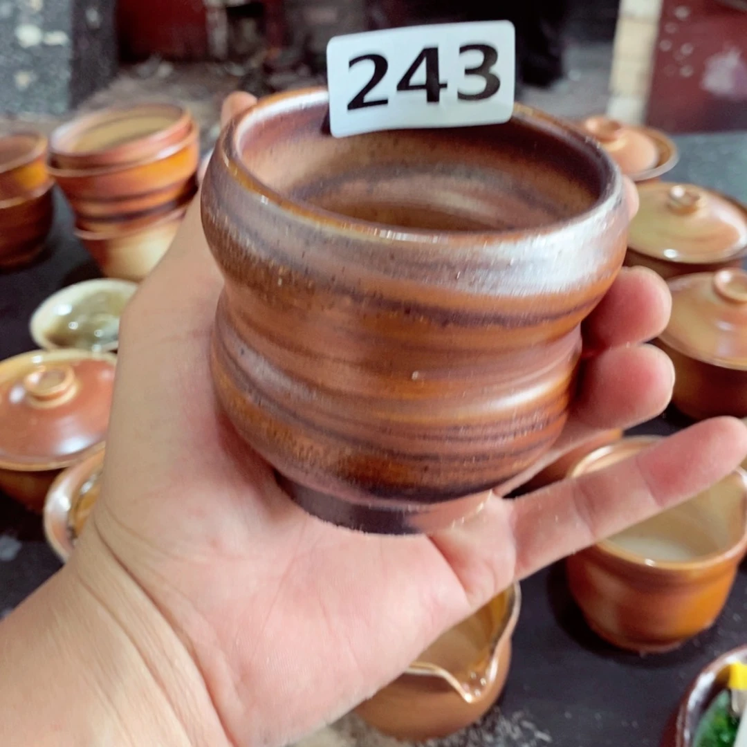 柴烧茶具陶瓷杯子