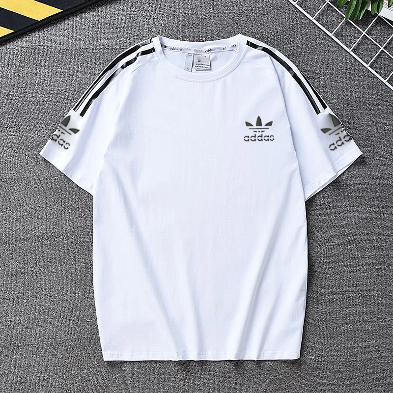 夏季情侣百搭男女运动风通用运动T恤运动男士透气圆领休闲短袖