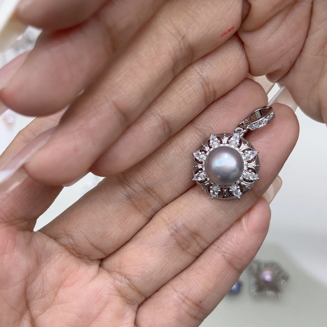 钰***而淡水珍珠戒指合金