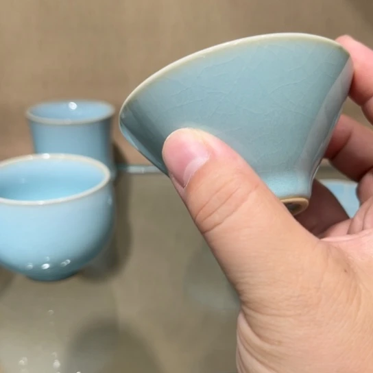 瓷片陶瓷茶具汝瓷茶具