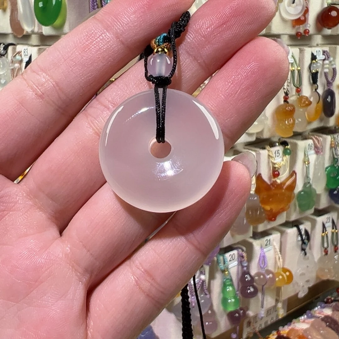 玛瑙/玉髓未镶嵌吊坠(赠链)