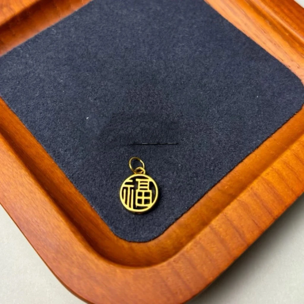 足金999镂空福牌编绳款精美饰品WH1128