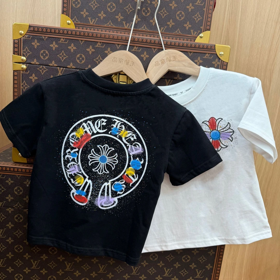 【实体品质】克家儿童喷绘纯棉短袖时尚休闲夏季潮牌