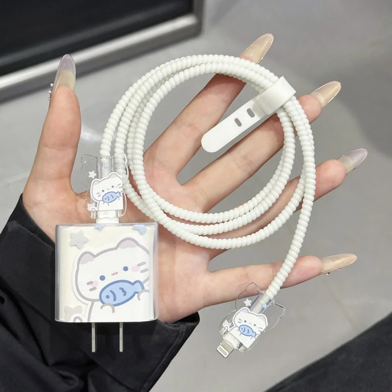 数据线保护套20w适用苹果15promax充电头16防摔软壳14 13防折断12