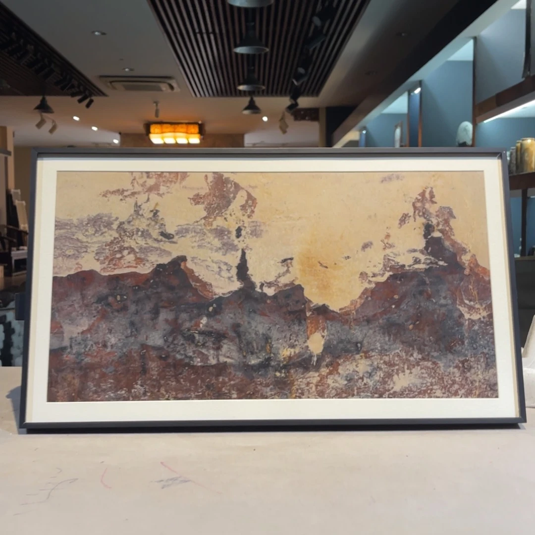 彩石石*人55/32 三峡清江画面石