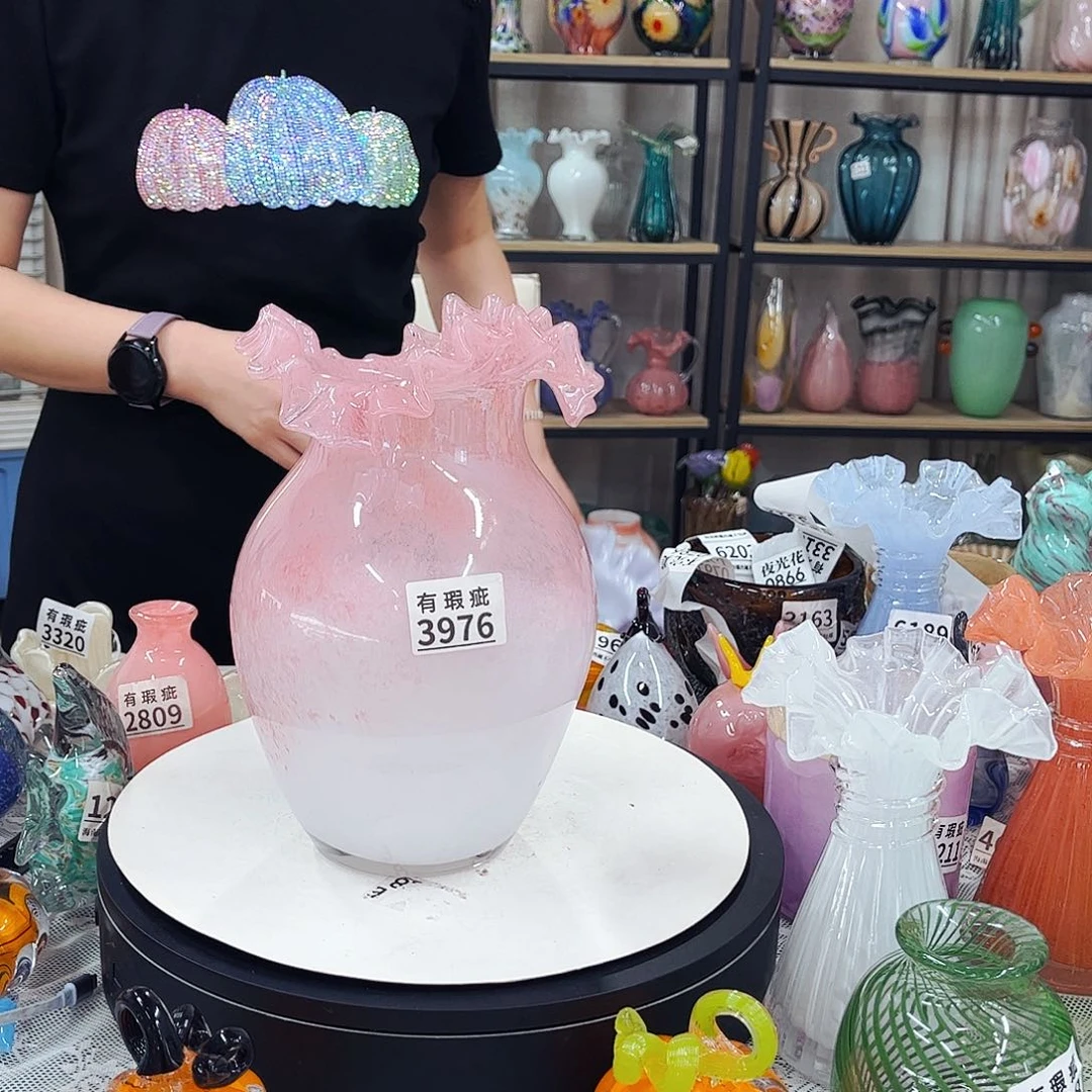 3976 家悦花瓶摆件瑕