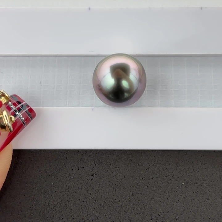 定制海水珍珠未镶嵌裸珠12.7mm大溪地一颗