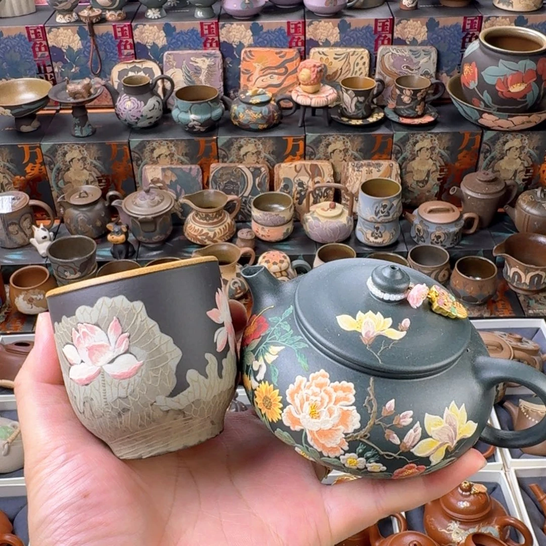 茶杯紫砂200ml原矿精工半手