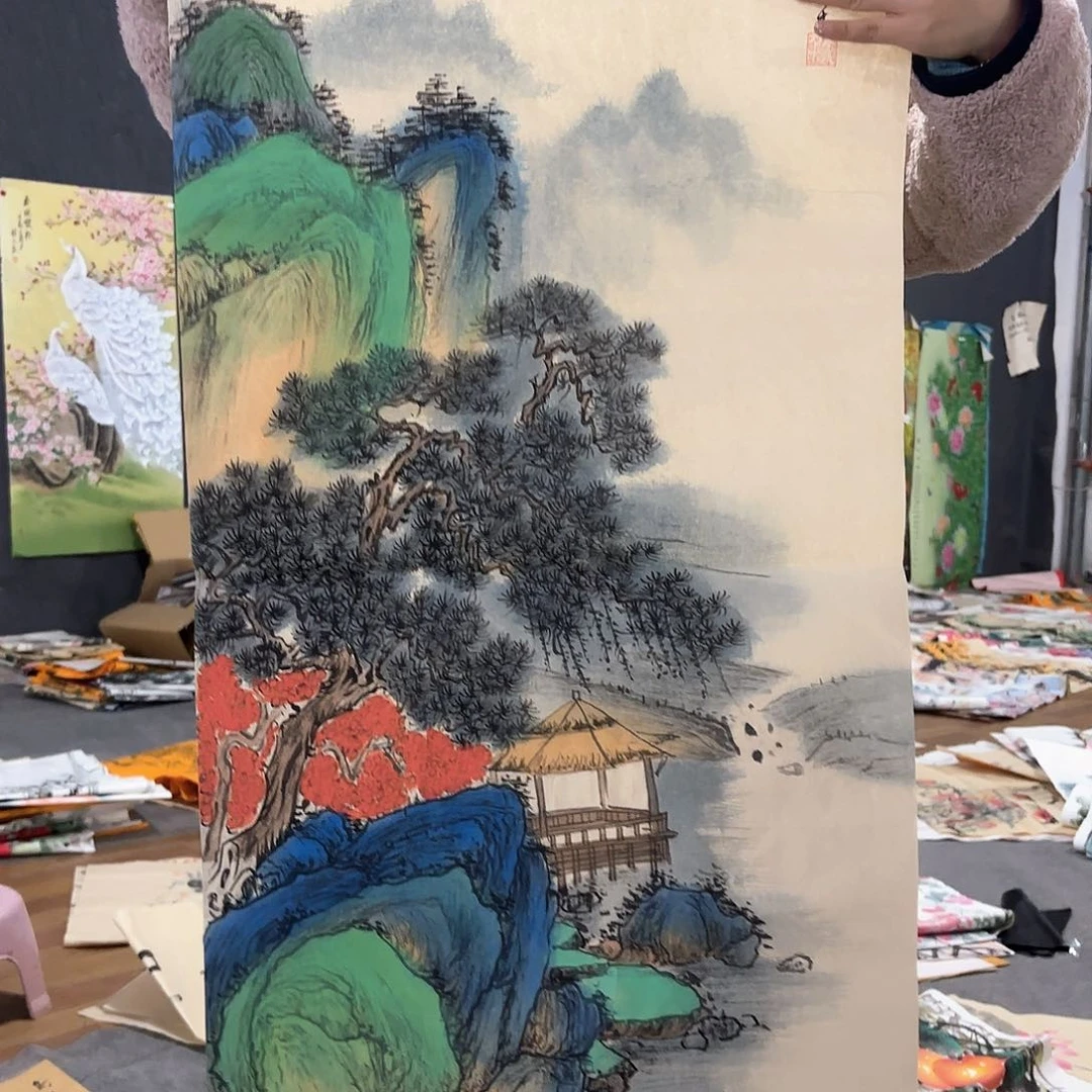 国画国画作品画心一张