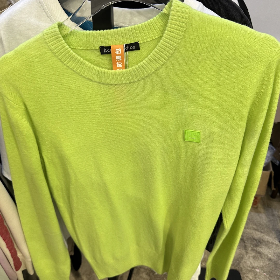 未使用 maje s/荧光黄毛衣/959024/JP