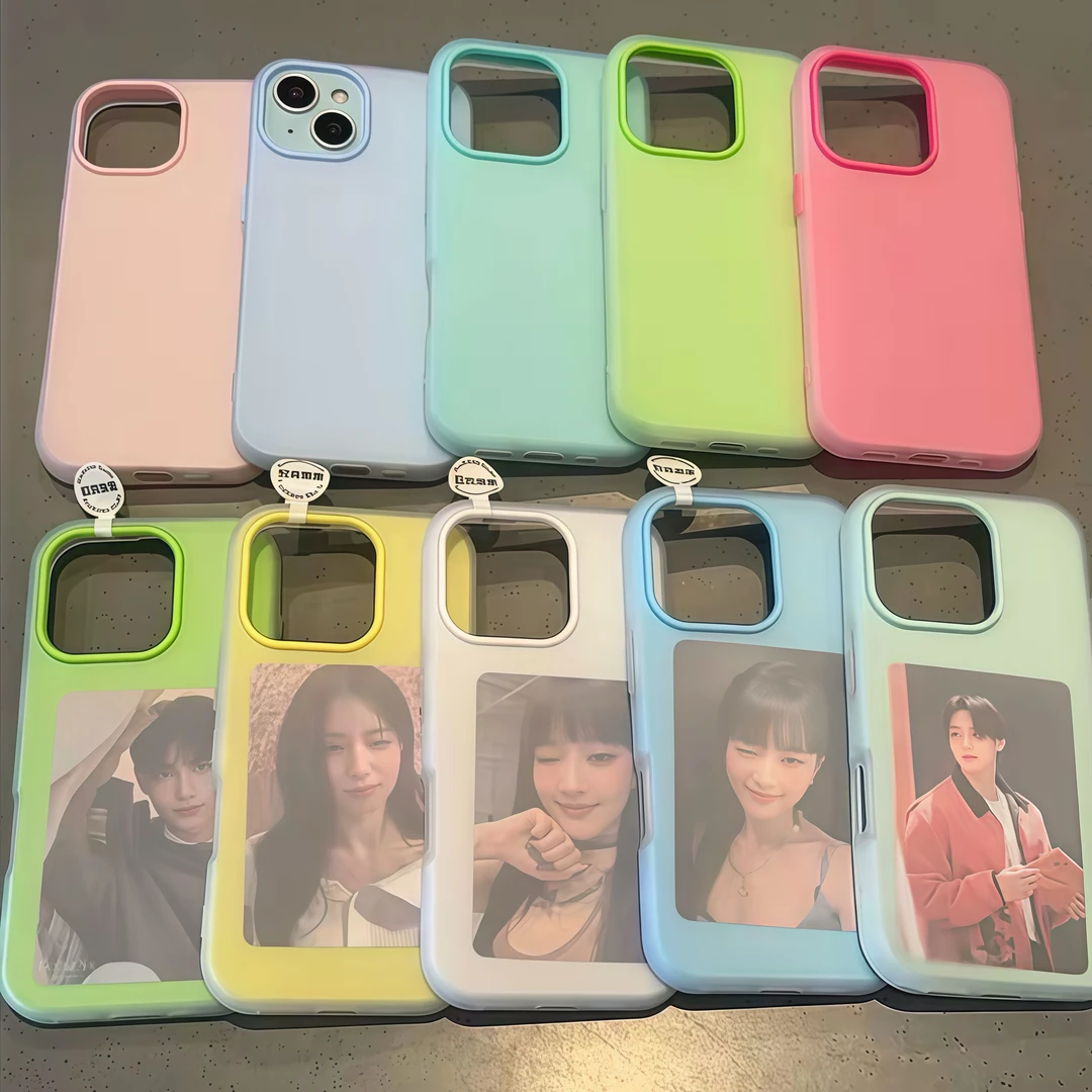 简约肤感纯色适用iPhone16果冻二合一苹果15华为vivo小米14oppo套