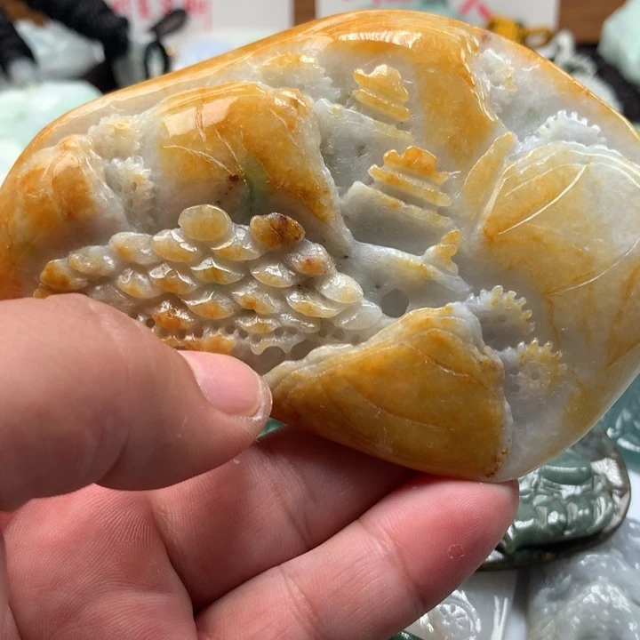 颈饰未镶嵌翡翠保真天然a货翡翠