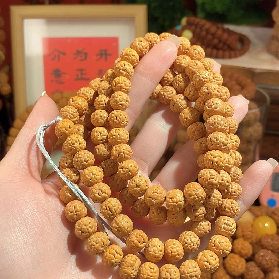 金刚菩提手串106原108颗金蝉