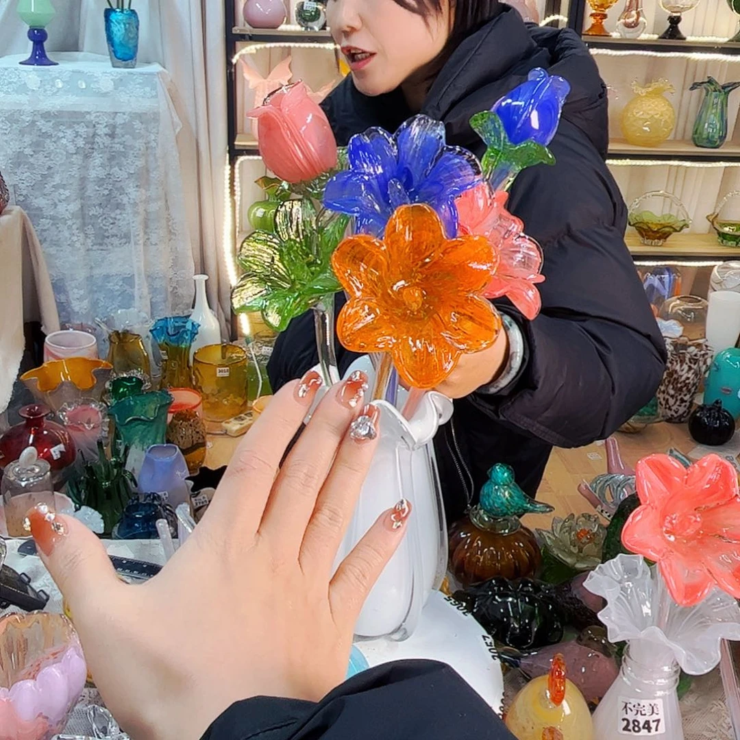 鱼***游6花家悦琉璃工艺品