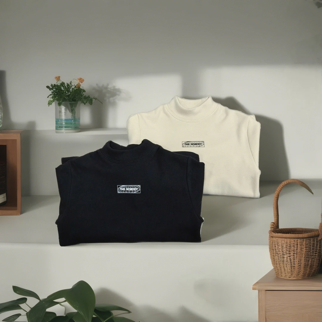 青少年加绒加厚一体绒打底衫6200