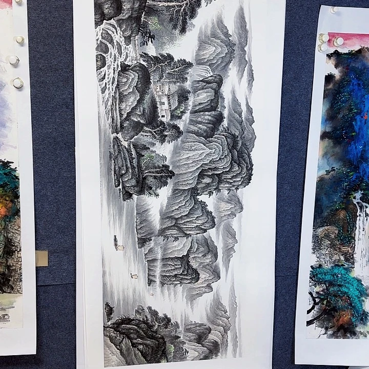 国画国画山水作品