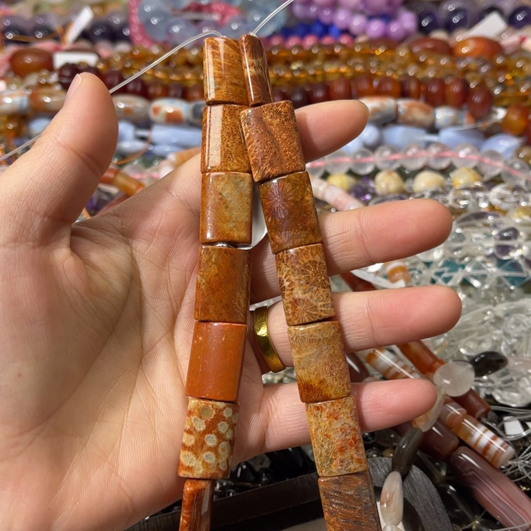 玛瑙/玉髓散珠珊姑娘方牌