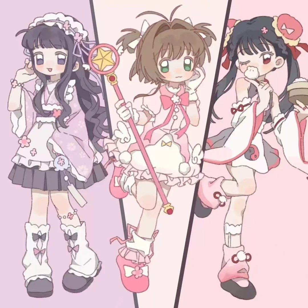 小也手帐现货小樱知世莓玲原创人物贴纸贴纸咕卡手账素材防水贴纸