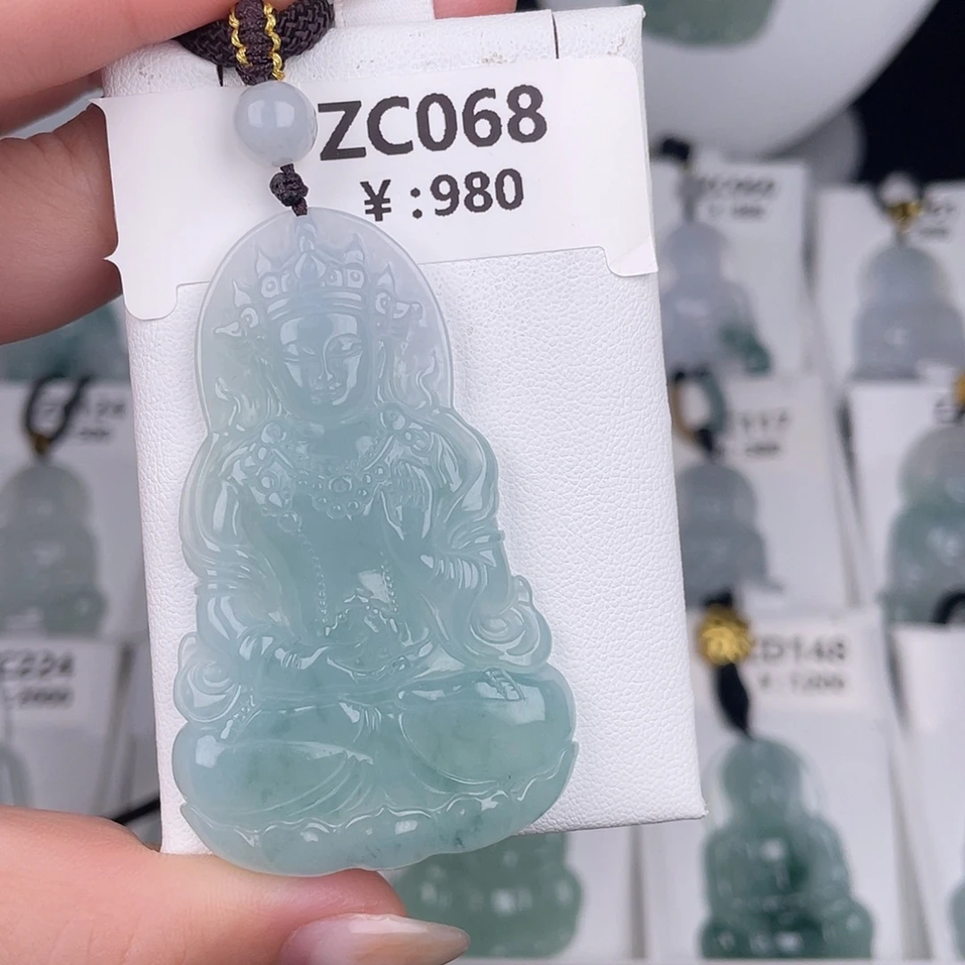 翡翠未镶嵌颈饰zc068
