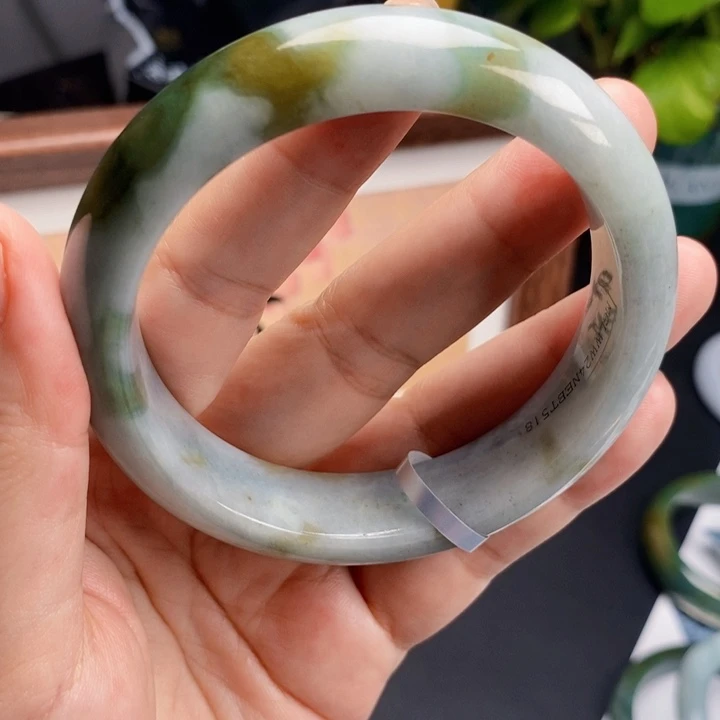 翡翠未镶嵌手链天然翡翠手镯59.2