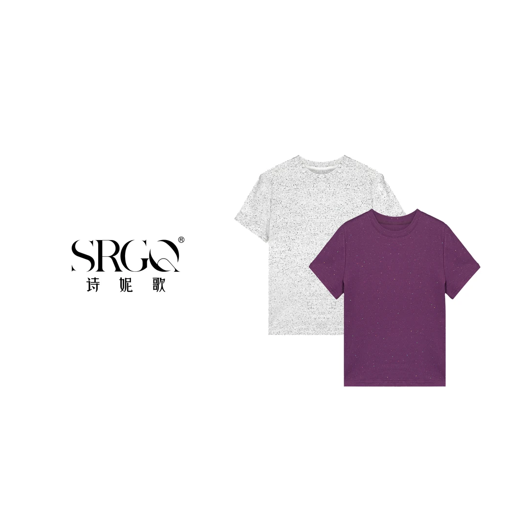 诗妮歌25&SS高定 |【彩豆糖】彩色点点圆领T恤温柔甜美休闲