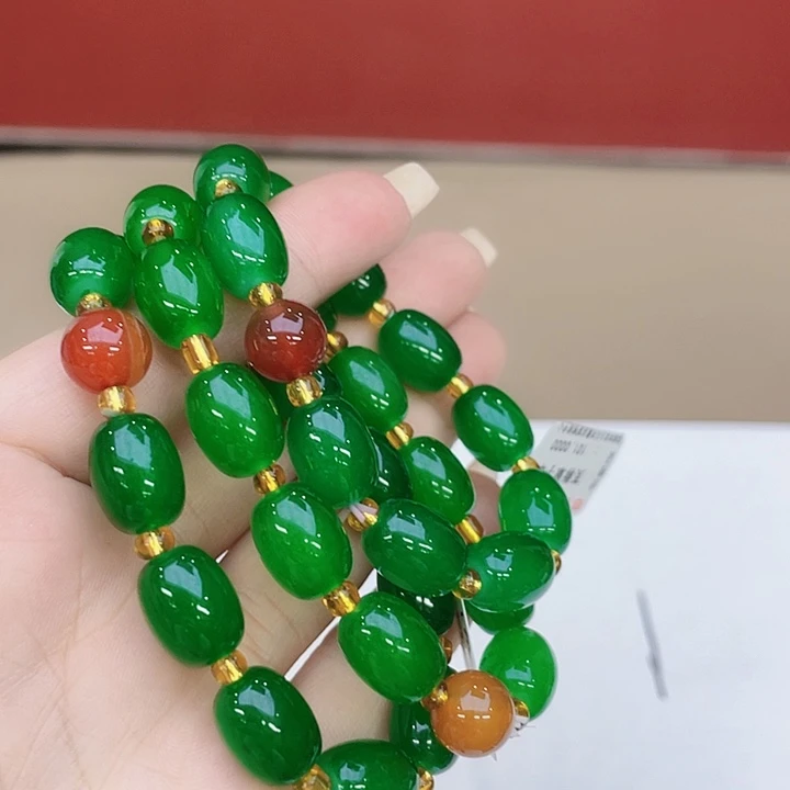 玛瑙/玉髓颈饰合金0691