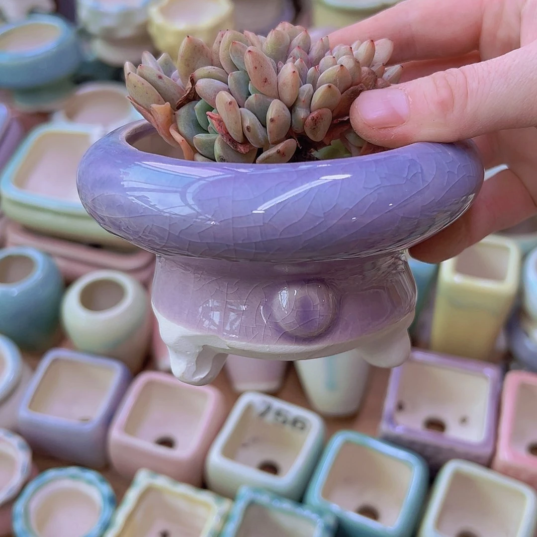 陶瓷花盆当场满12包邮