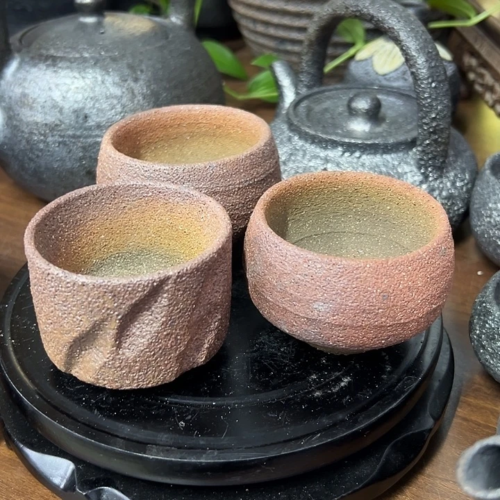 青***隐白膳泥和独连碳荥经黑砂主人杯