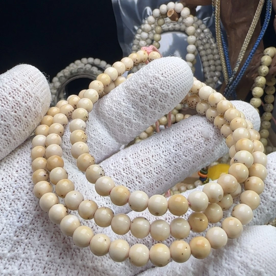 手串星月菩提6圆玉化龙蛋108